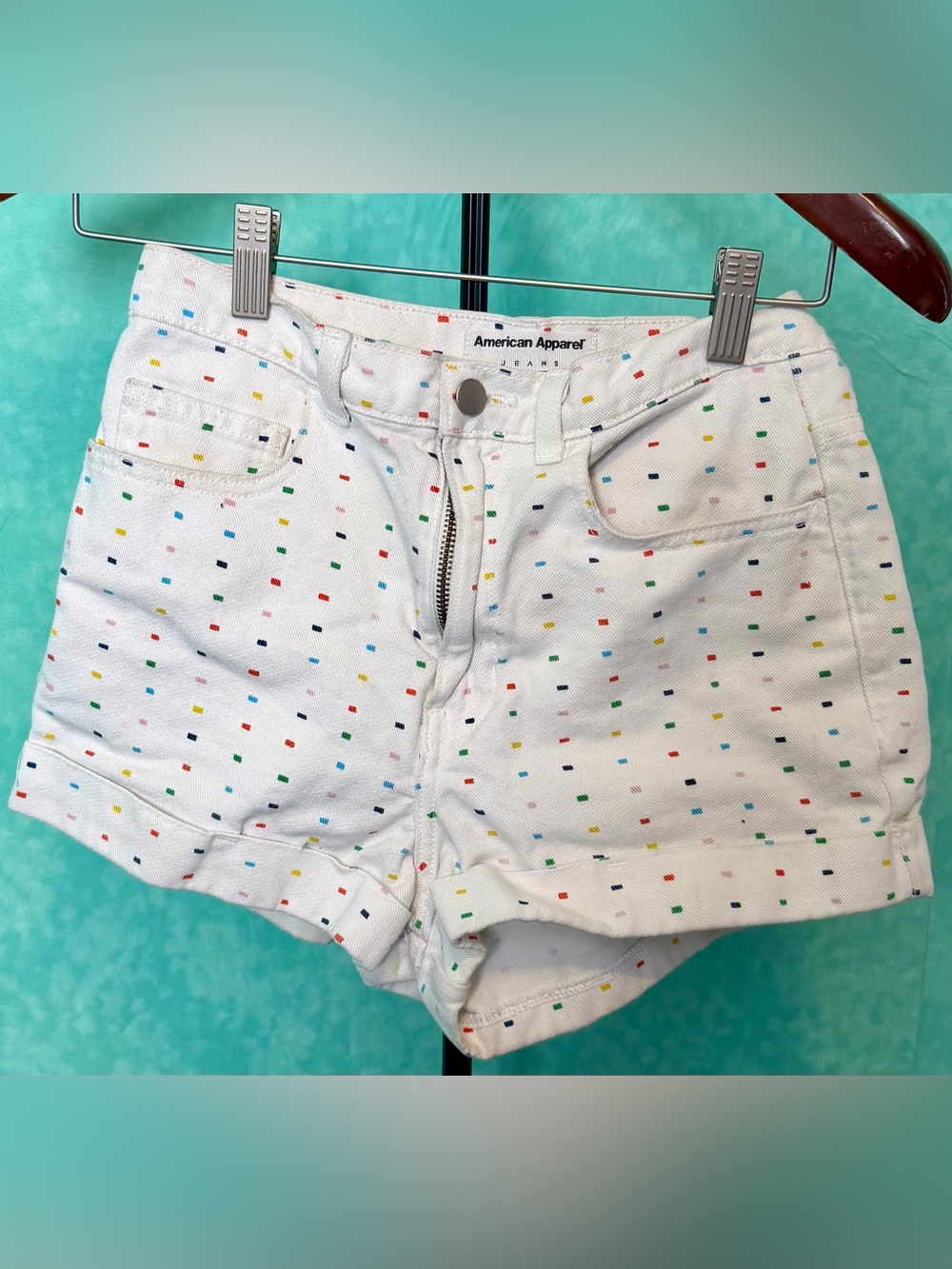 ✨🍭American Apparel Rainbow Confetti Shorts!